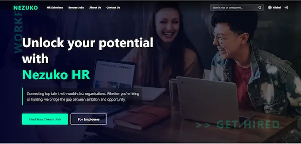 Nezuko HR Portal Dashboard View