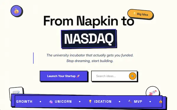 Business Incubator Platform Interface